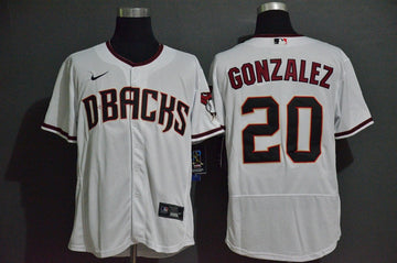 Luis Gonzalez Arizona Diamondbacks white jersey