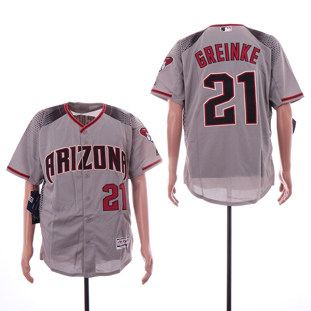 Zack Greinke Arizona Diamondbacks gray jersey