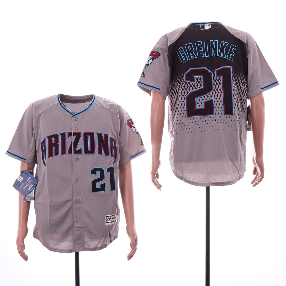 Zack Greinke Arizona Diamondbacks gray jersey