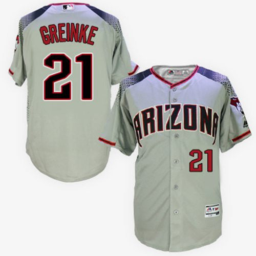 Zack Greinke Arizona Diamondbacks gray jersey
