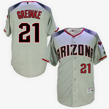 Zack Greinke Arizona Diamondbacks gray jersey