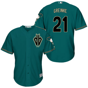 Zack Greinke Arizona Diamondbacks green jersey