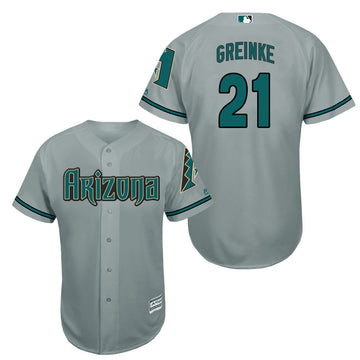 Zack Greinke Arizona Diamondbacks grey jersey