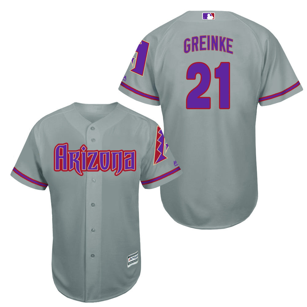 Zack Greinke Arizona Diamondbacks grey jersey