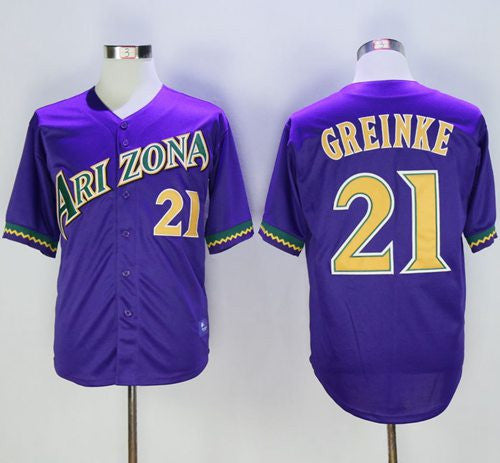 Zack Greinke Arizona Diamondbacks purple Cooperstown jersey