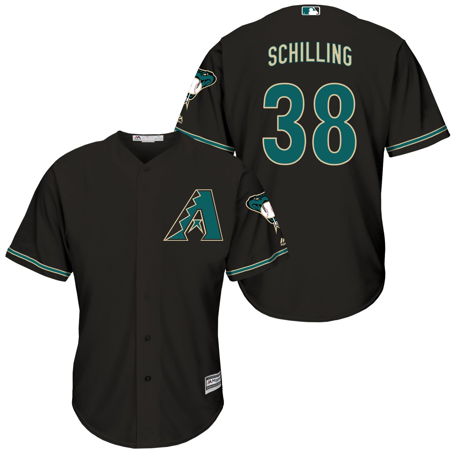 Curt Schilling Arizona Diamondbacks black jersey