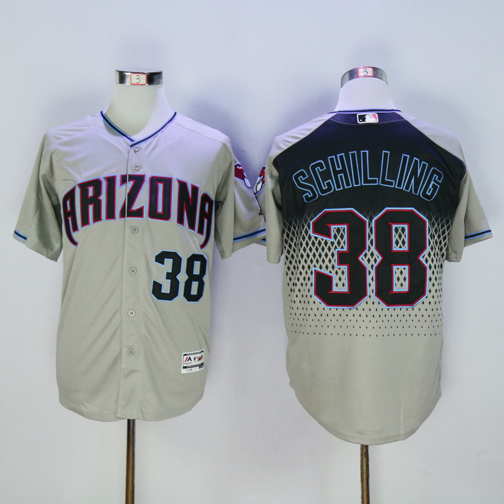 Curt Schilling Arizona Diamondbacks gray jersey