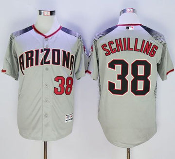 Curt Schilling Arizona Diamondbacks gray jersey