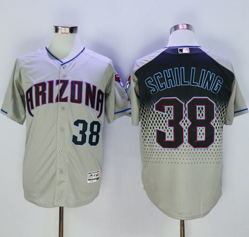 Curt Schilling Arizona Diamondbacks gray jersey