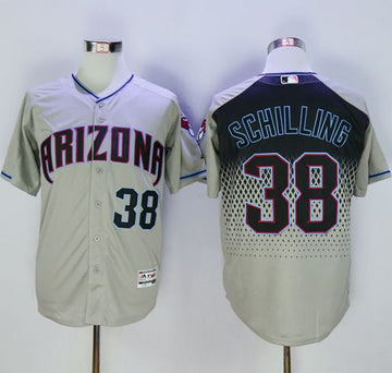 Curt Schilling Arizona Diamondbacks gray jersey