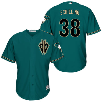 Curt Schilling Arizona Diamondbacks green jersey