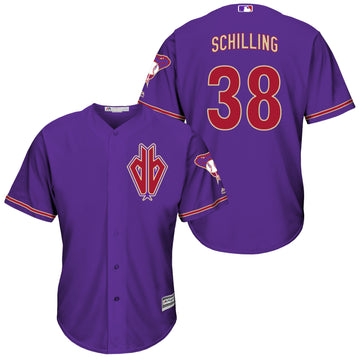 Curt Schilling Arizona Diamondbacks purple jersey