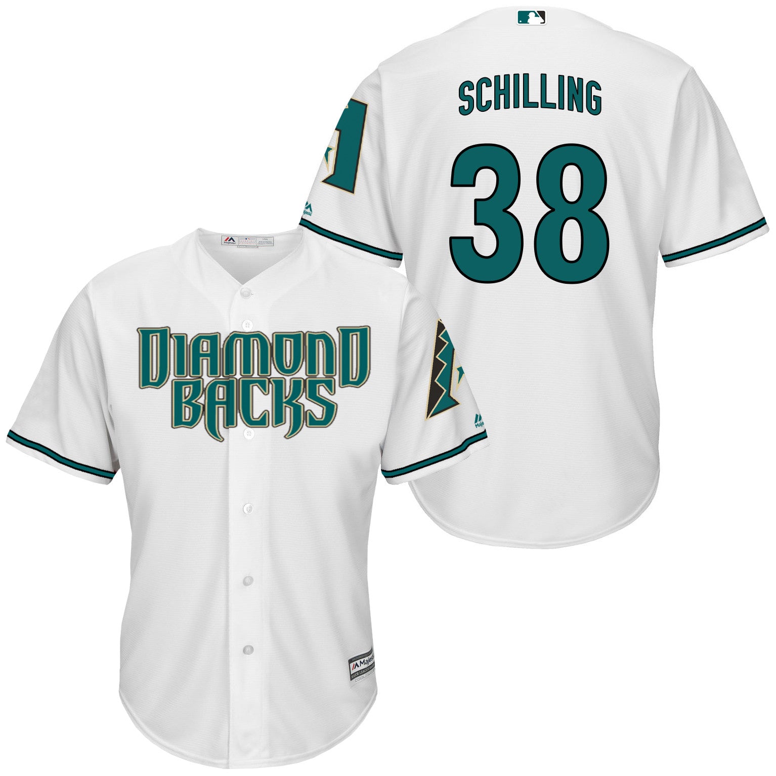 Curt Schilling Arizona Diamondbacks white jersey
