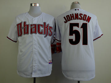 Johnson Arizona Diamondbacks white jersey