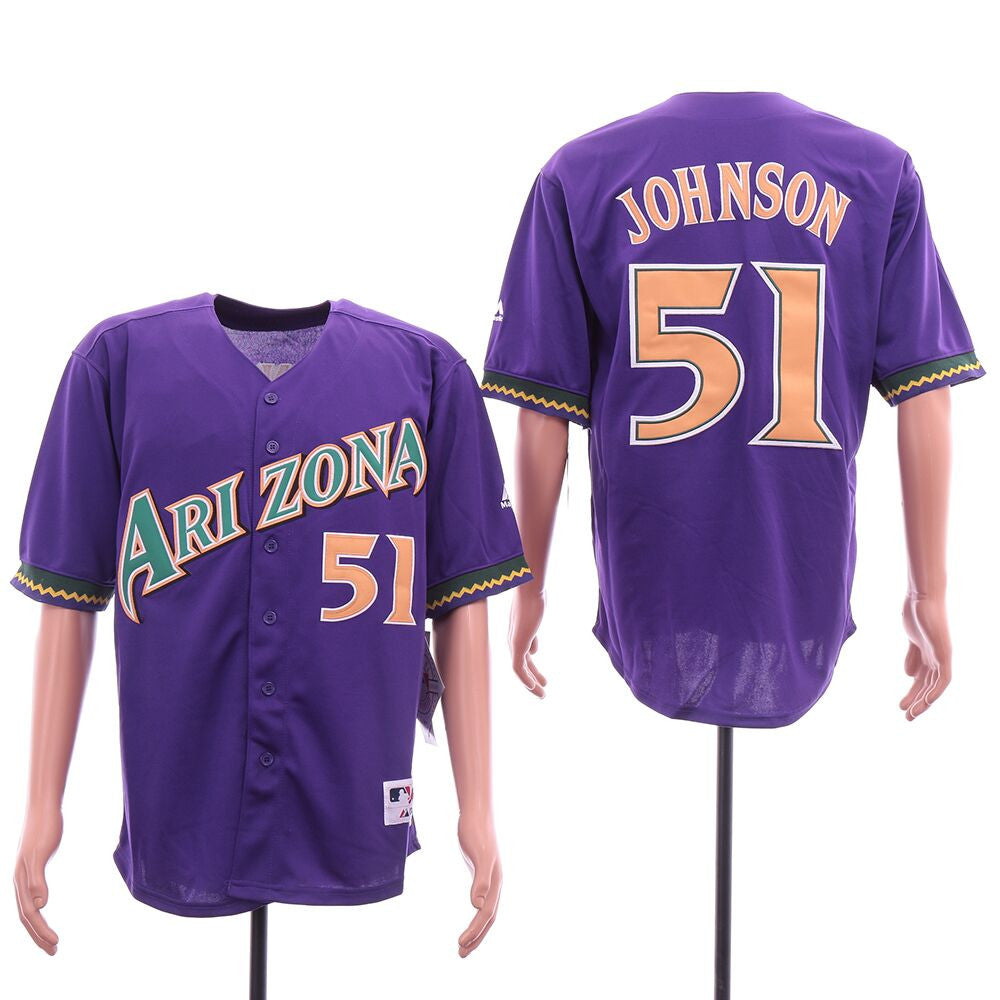 Randy Johnson Arizona Diamondbacks purple jersey