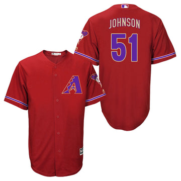 Randy Johnson Arizona Diamondbacks red jersey