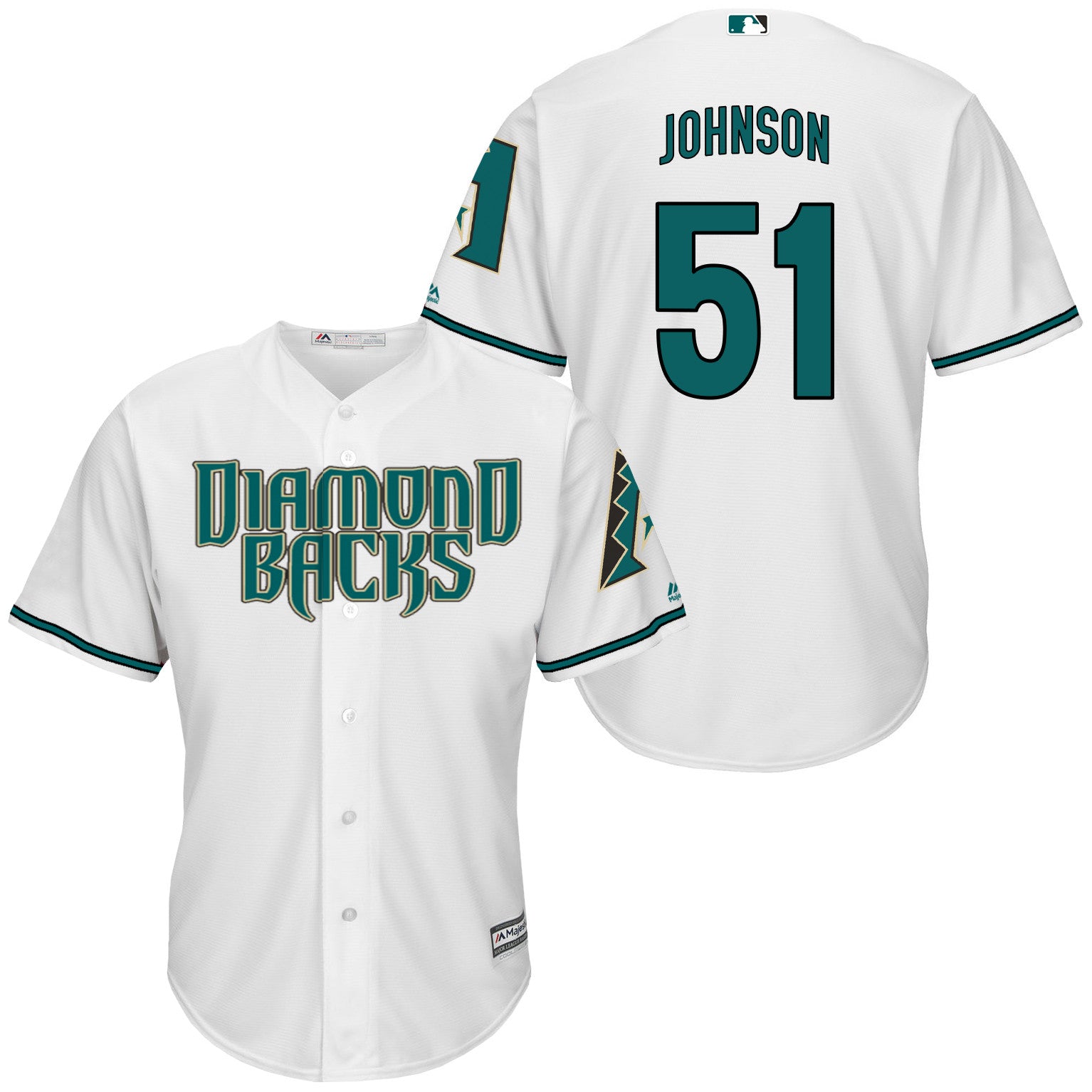Randy Johnson Arizona Diamondbacks white jersey