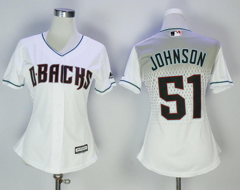 Randy Johnson Arizona Diamondbacks white jersey