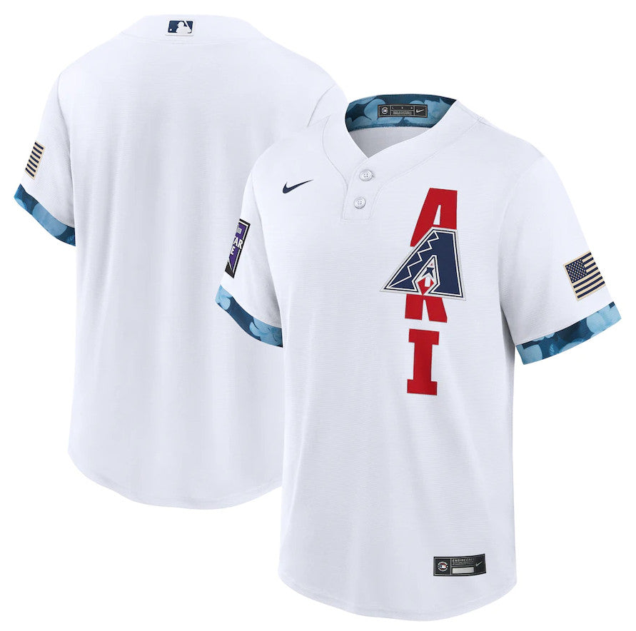 Custom Arizona Diamondbacks white All-Star jersey