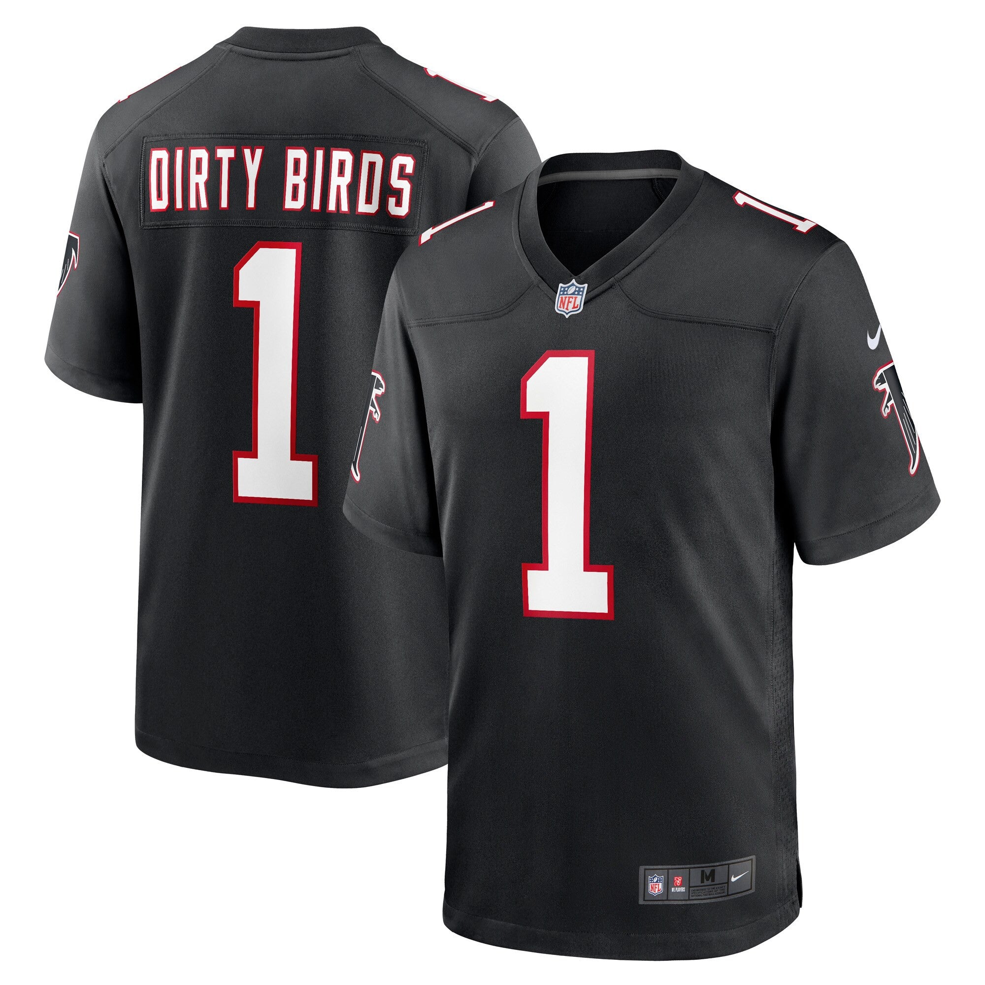 Dirty Birds Atlanta Falcons black Throwback jersey