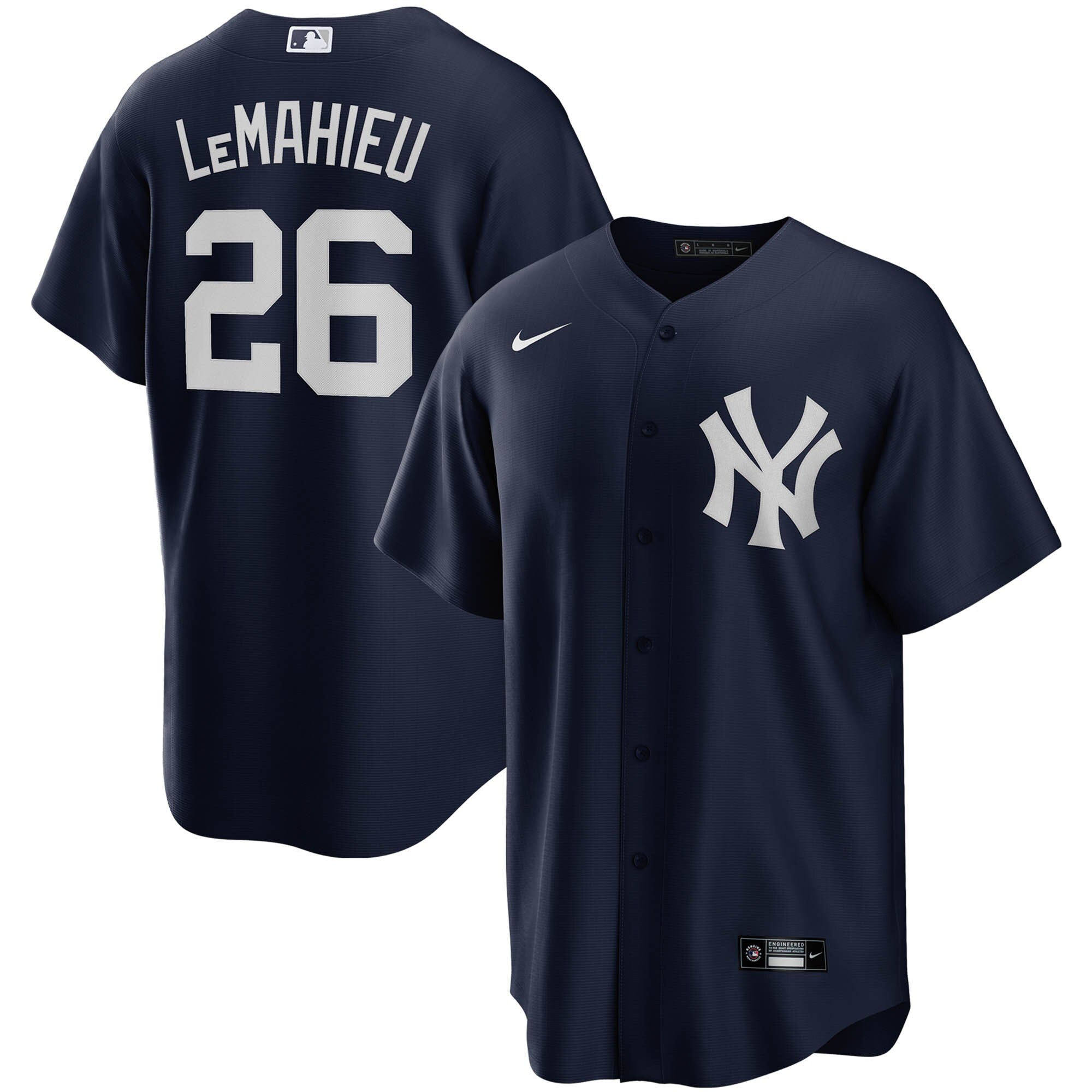 Dj Lemahieu New York Yankees navy Alternate jersey