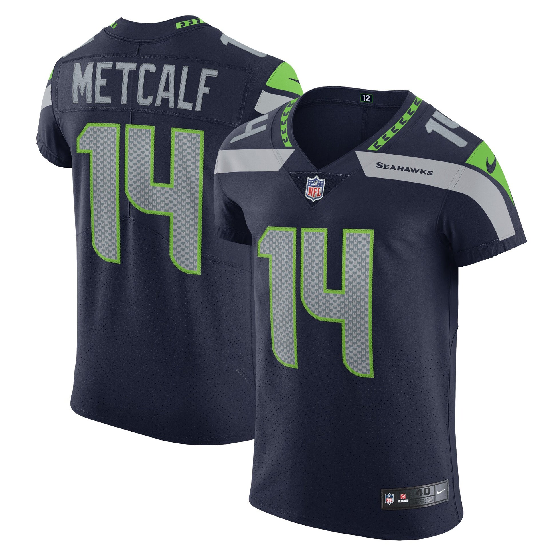 Dk Metcalf Seattle Seahawks navy Vapor jersey