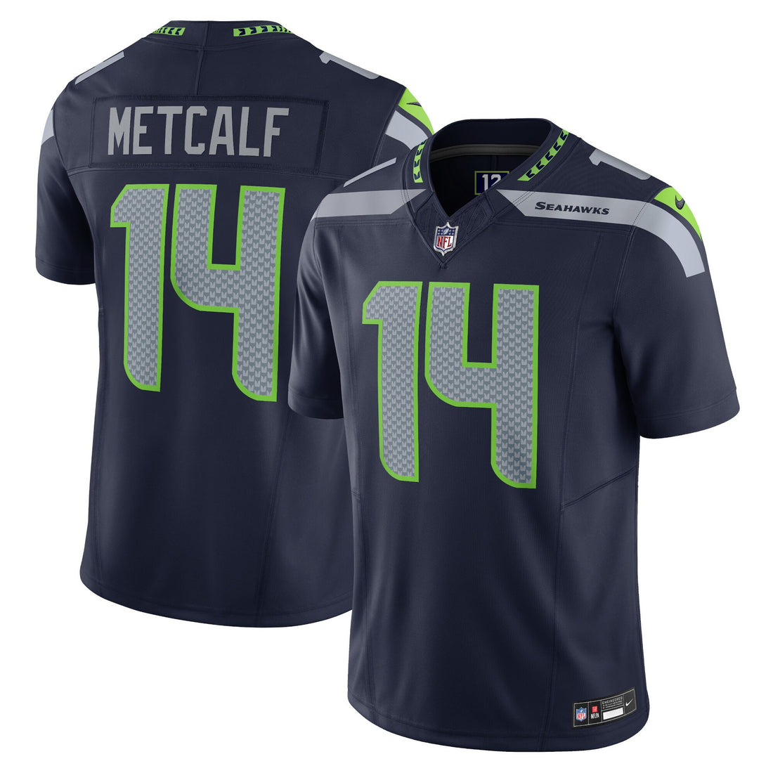 Dk Metcalf Seattle Seahawks navy Vapor jersey