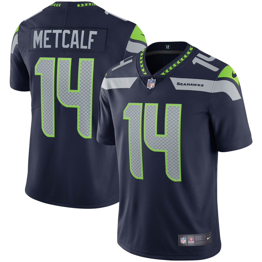 Dk Metcalf Seattle Seahawks navy Vapor jersey
