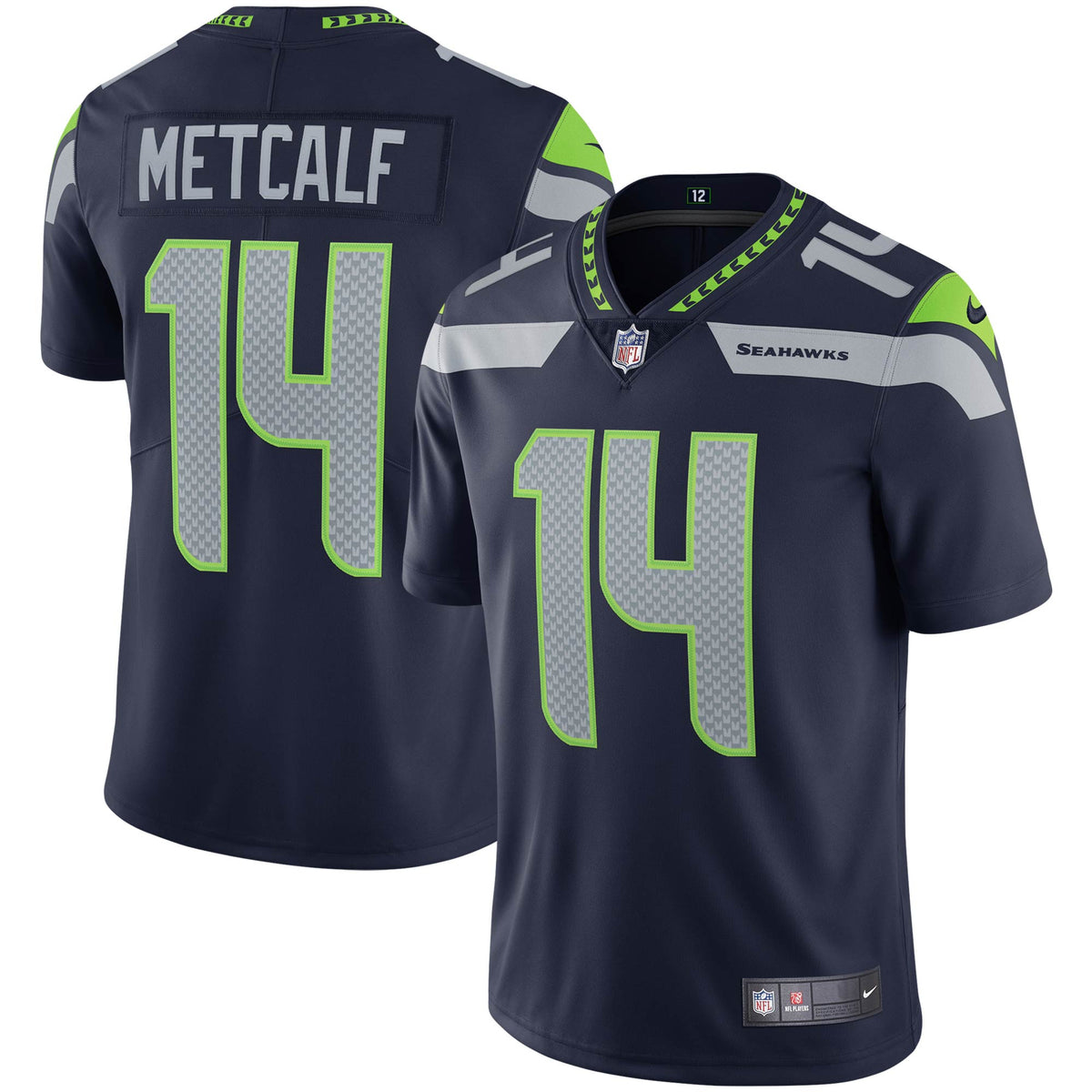 Dk Metcalf Seattle Seahawks navy Vapor jersey