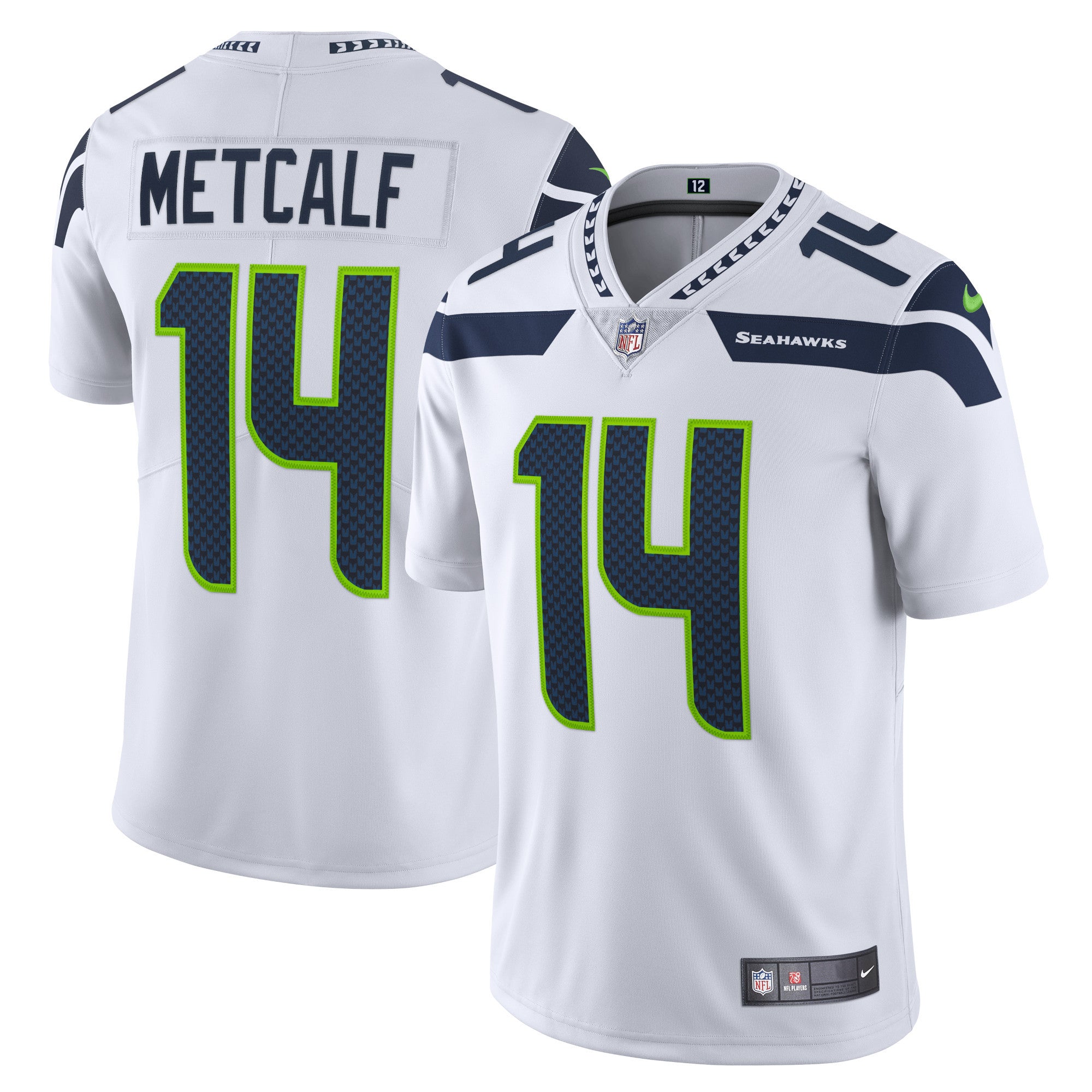 Dk Metcalf Seattle Seahawks white Vapor jersey