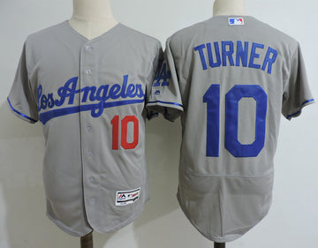 Justin Turner Los Angeles Dodgers gray Road jersey