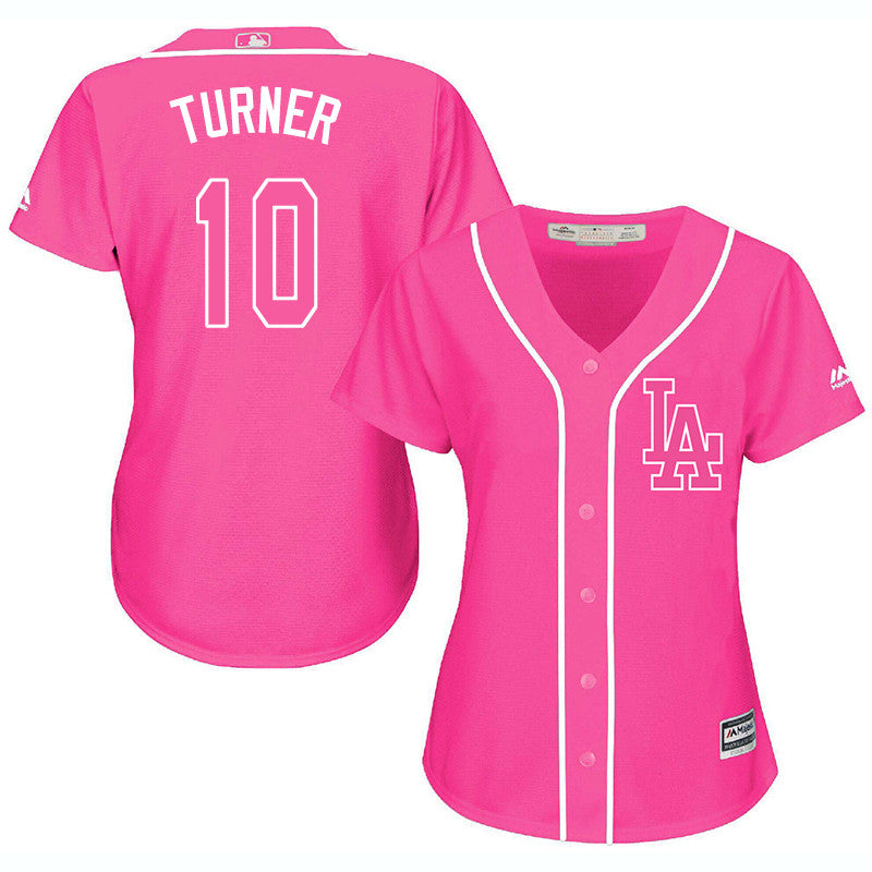 Justin Turner Los Angeles Dodgers pink jersey