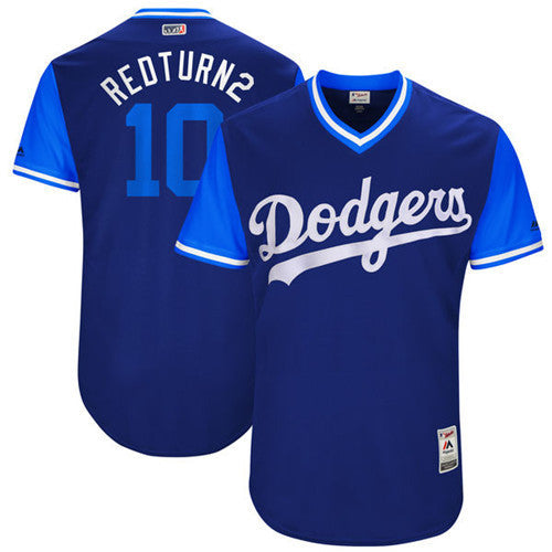 Justin Turner Redturn Los Angeles Dodgers royal jersey