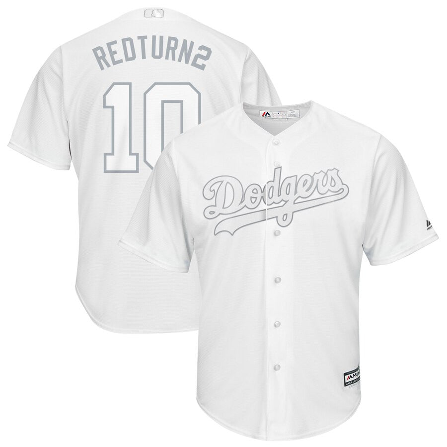 Justin Turner RedTurn Los Angeles Dodgers white jersey