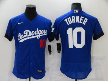 Justin Turner Los Angeles Dodgers royal City Connect jersey