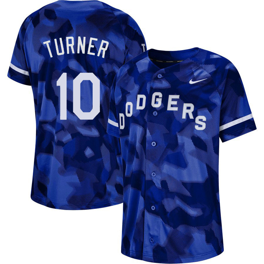 Justin Turner Los Angeles Dodgers royal Fashion jersey