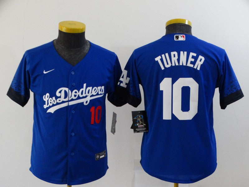 Justin Turner Los Angeles Dodgers royal City Connect jersey