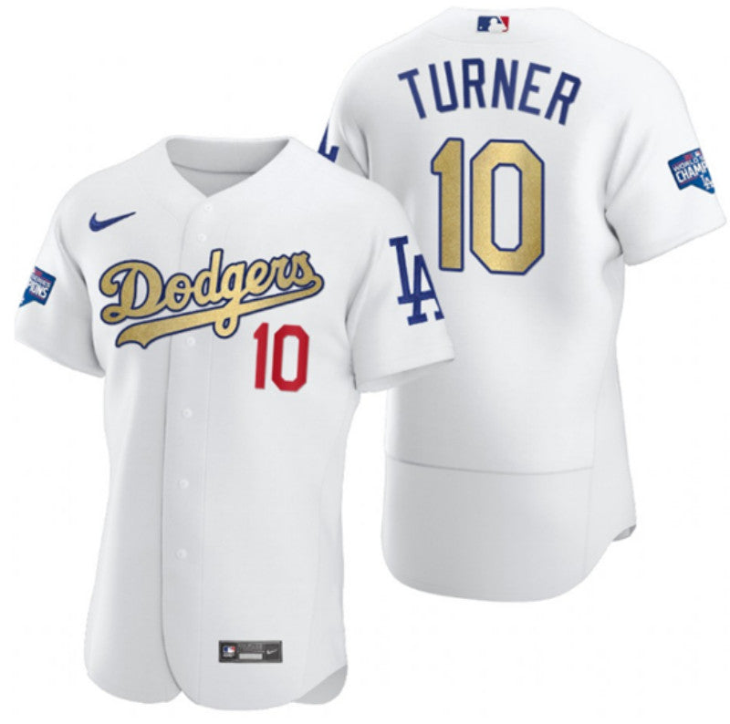 Justin Turner Los Angeles Dodgers white jersey