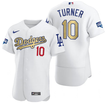 Justin Turner Los Angeles Dodgers white jersey