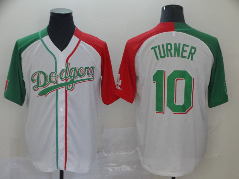 Justin Turner Los Angeles Dodgers white Heritage jersey