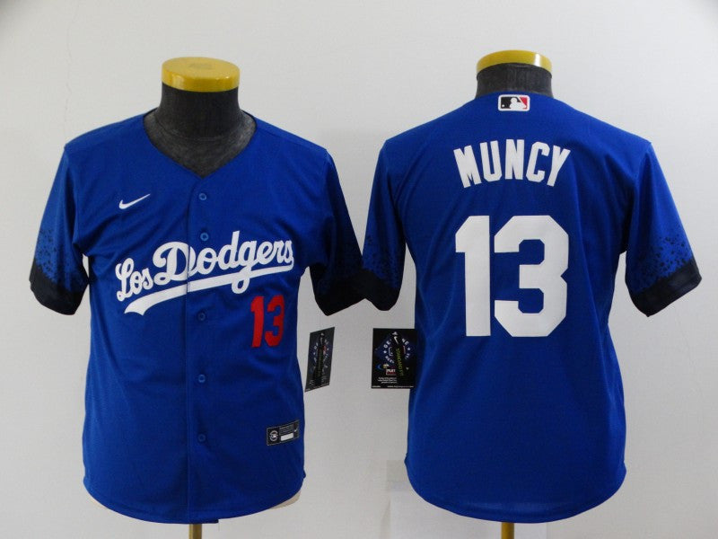 Max Muncy Los Angeles Dodgers royal City Connect jersey