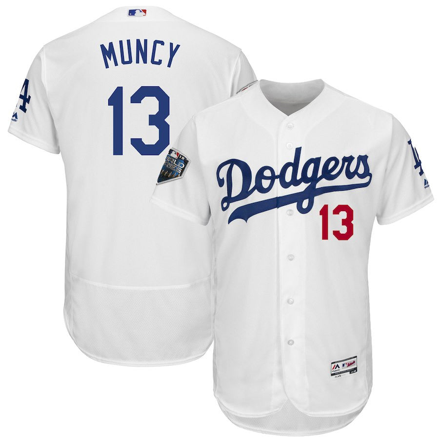 Max Muncy Los Angeles Dodgers white jersey