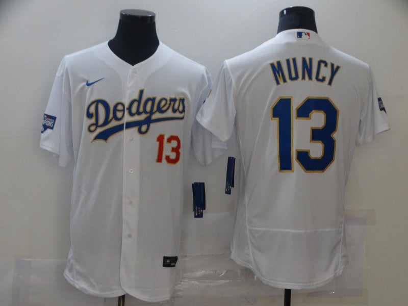Max Muncy Los Angeles Dodgers white jersey
