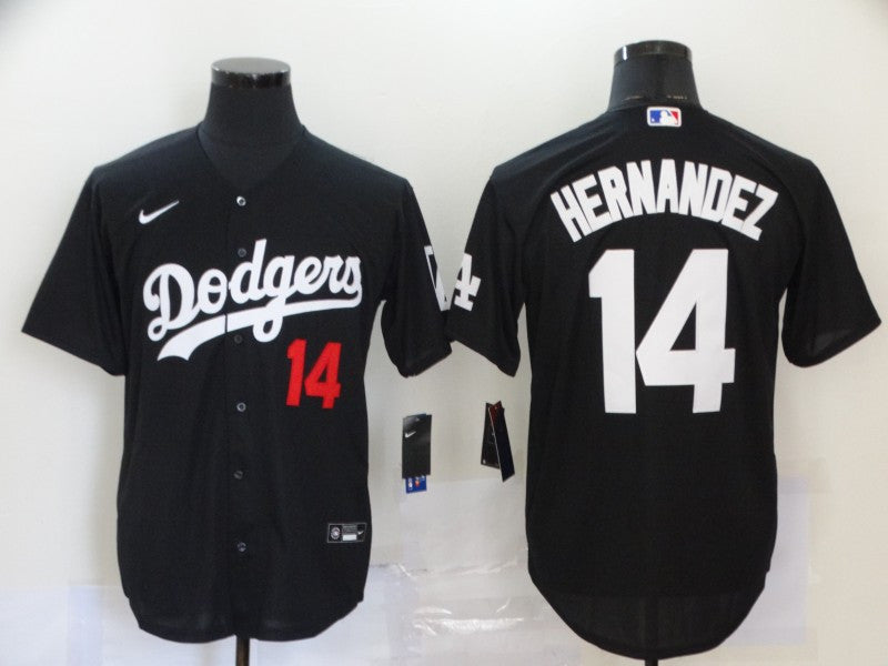 Enrique Hernandez Los Angeles Dodgers black jersey