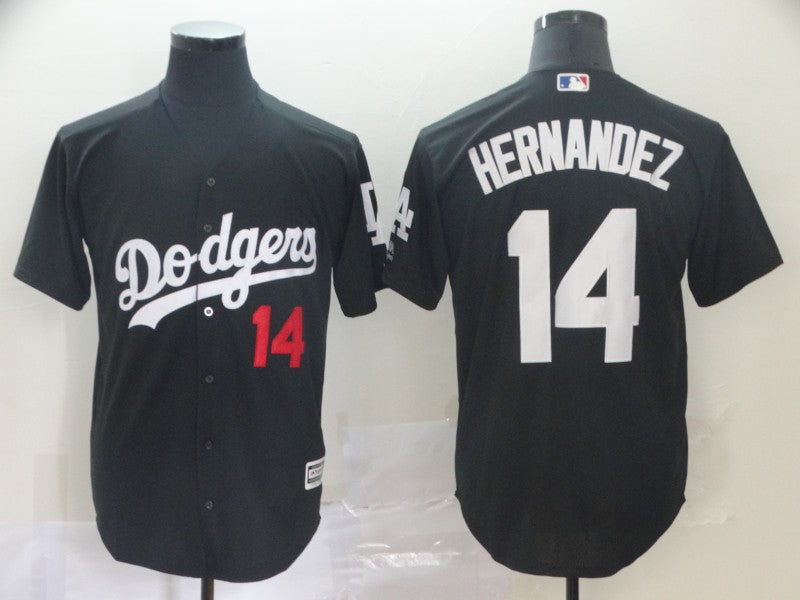 Enrique Hernandez Los Angeles Dodgers black jersey