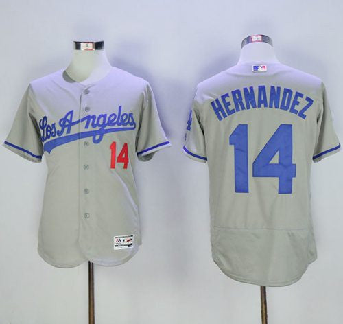 Enrique Hernandez Los Angeles Dodgers grey Authentic jersey