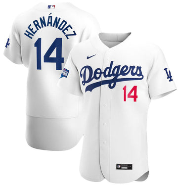 Enrique Hernandez Los Angeles Dodgers white jersey