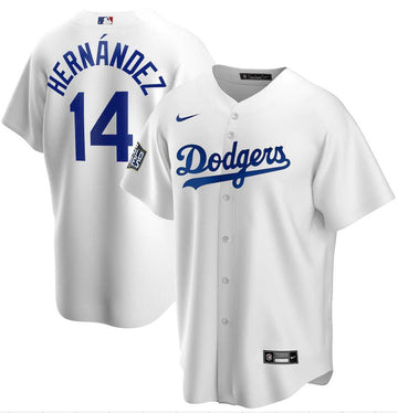 Enrique Hernandez Los Angeles Dodgers white jersey