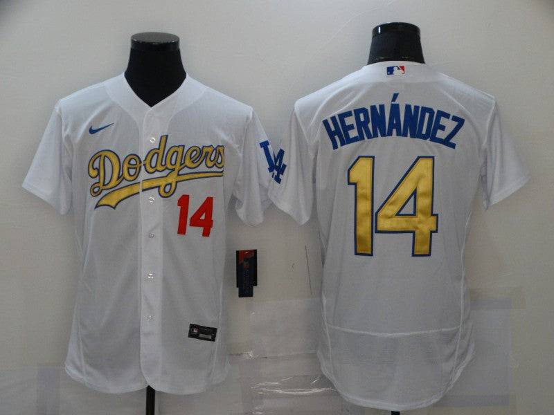 Enrique Hernandez Los Angeles Dodgers white jersey