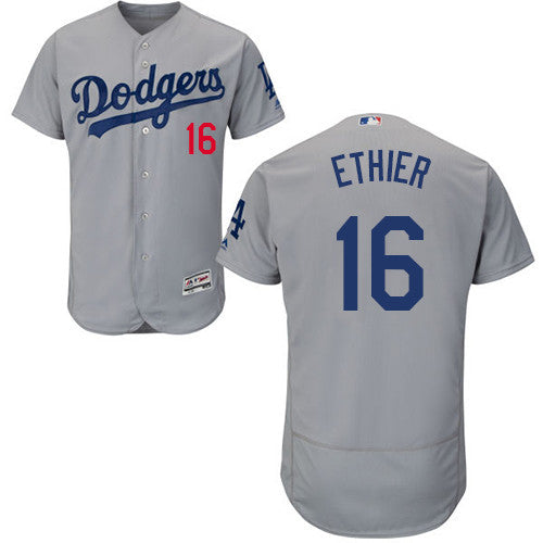 Andre Ethier Los Angeles Dodgers gray jersey
